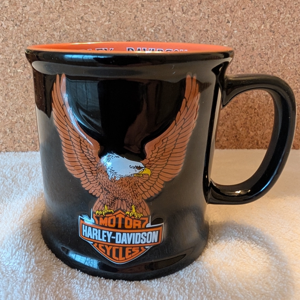 Black Eagle Soars Harley-Davidson Black Mug